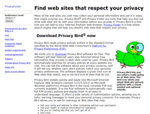 Tablet Screenshot of privacybird.org